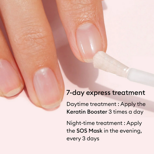 How to use nail repair treatment for weak and damaged nails - day and night routine