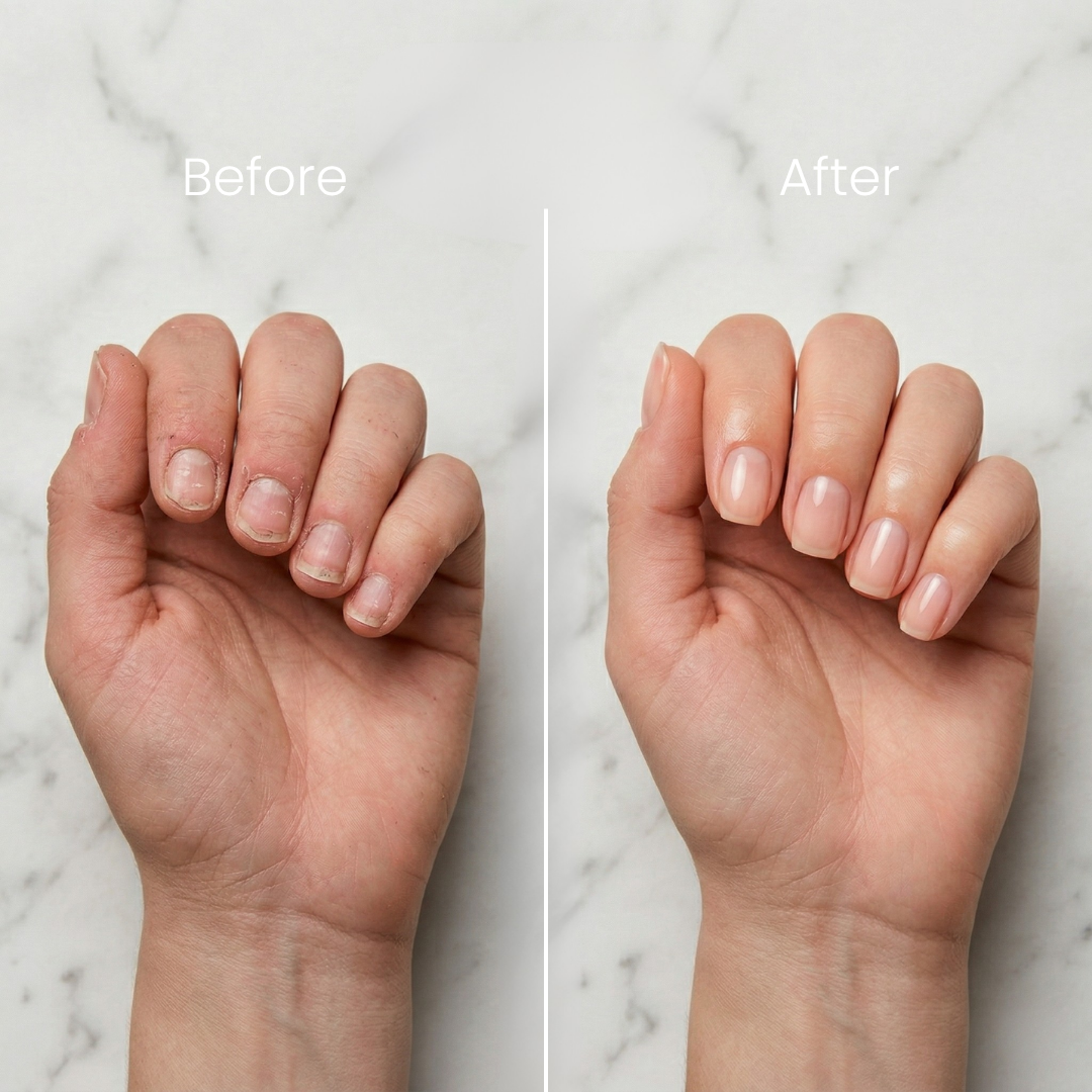 Nail growth serum results - visibly stronger nails week by week