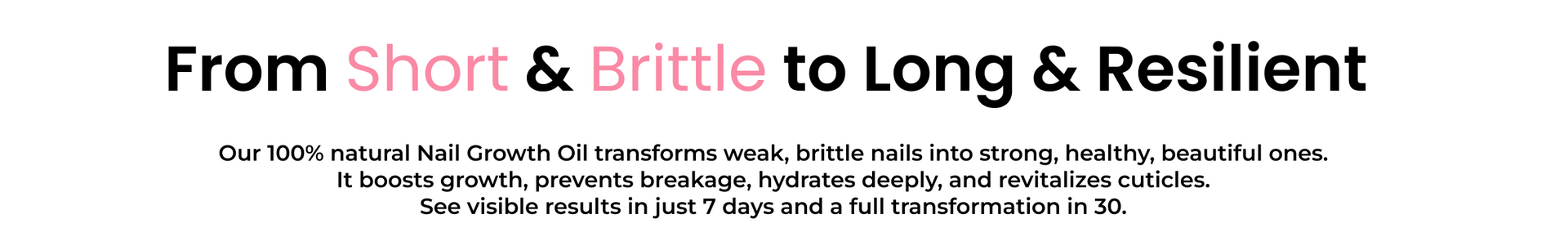 100% natural nail growth oil how to use - twist apply admire results in 7 days